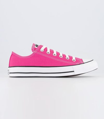 converse all star low trainers astral pink white black
