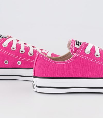 converse all star low trainers astral pink white black
